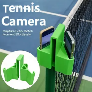 1pc Dual-Phone Tennis Camera Holder | Made of PC and PLA, Ideal for Players to Analyze Performance and Coaches to Record Training, Capture Match Moments to Share with Friends and Family