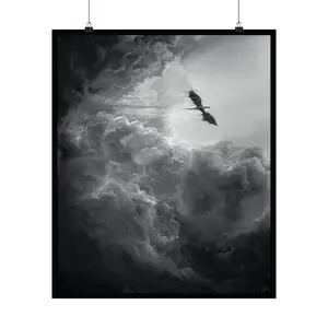 Storm Rider by Olivia Rose James - Dragon, Fourth Wing, Inspired, Bookish, Wall Art, Fantasy Art