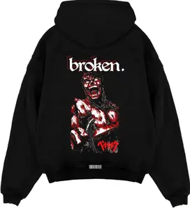 Guts “Broken” Berserk Black Swordsman Dark Fantasy Hoodie - Perfect For Anime Fans, For Going Out, For Everyday Wear — And For Staying Warm All Winter Long