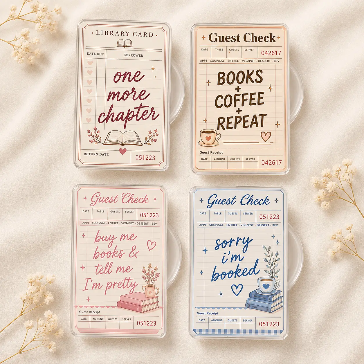 BookTok Bookshelf Phone Grip, Aesthetic Pink Pop Socket, Cute Bookworm Phone Stand Accessory