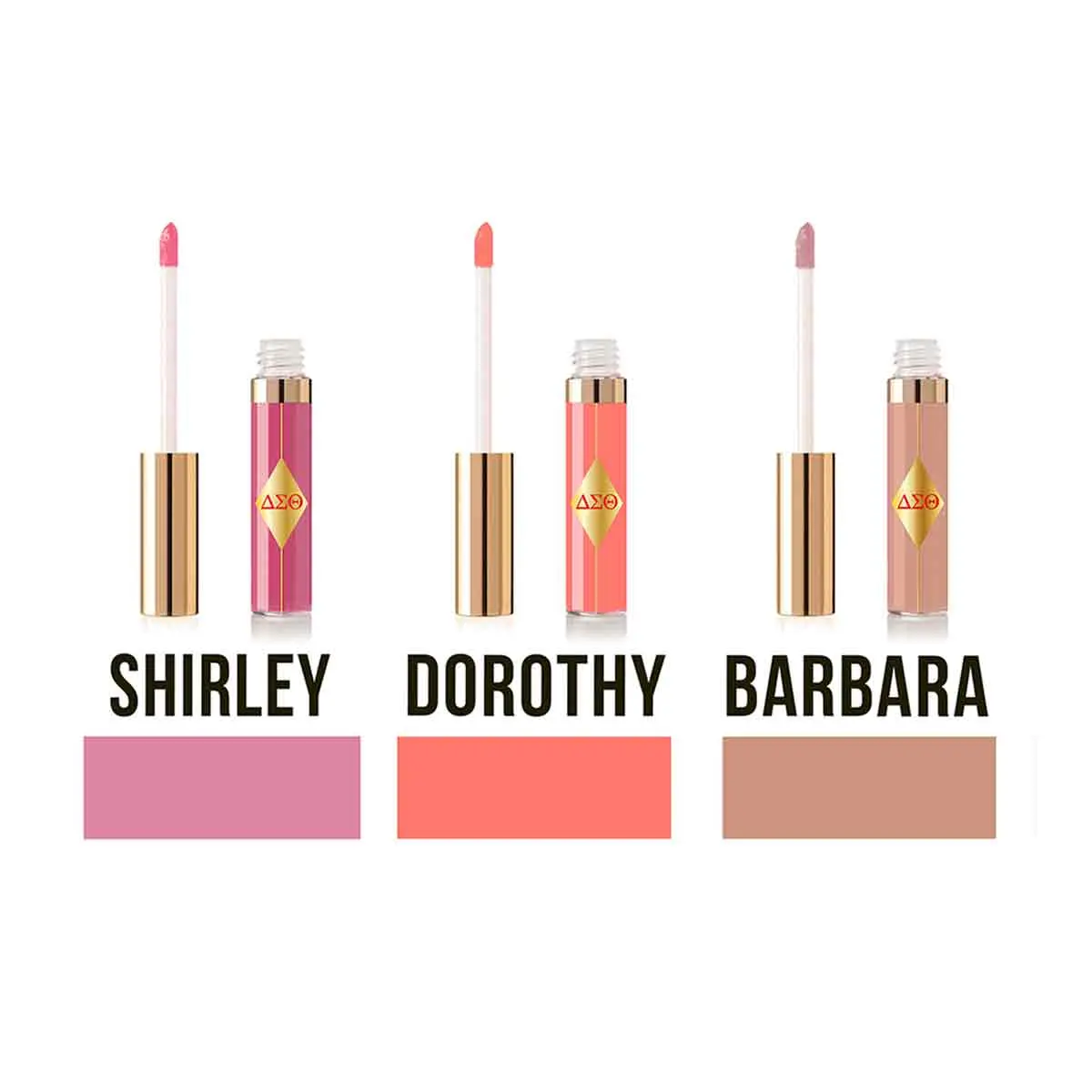 Delta Sigma Theta - Nude Lipstick Collections - Shirley, Dorothy & Barbara