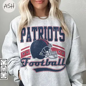 Vintage 90s StyleNew England Football Vintage Patriot Sweatshirt The Pats T-Shirt, Vintage New England Fan Gift Crewneck, Patriot Fans Gift