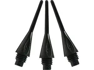 Viper 37-1616-01 0.25 in. Diamond Tips Soft Dart Tips, Black - Pack of 500