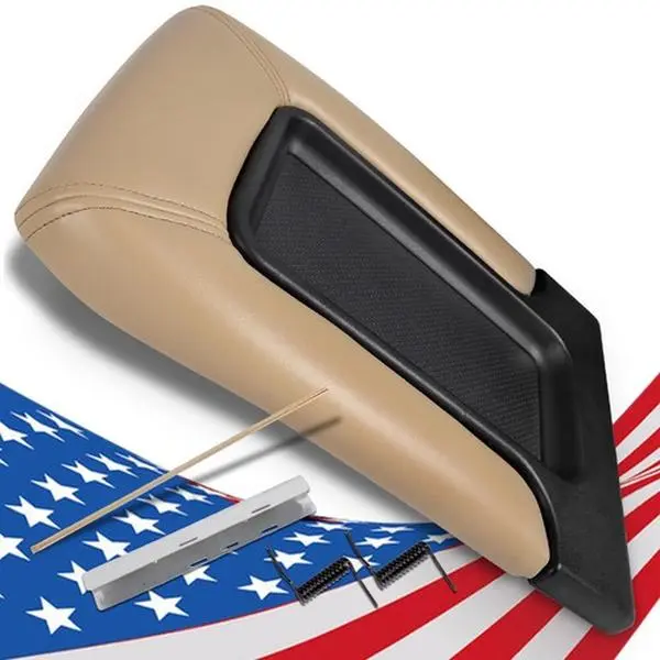 CROSSDESIGN Center Console Lid Repair Kit - Car Console Cover, Automotive Interior Accessories, Cars Accessories for Chevy, GMC, Cadillac Pickup Trucks & SUVs, Interior Stowing & Tidying Item