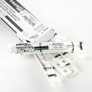 Pentel Refill Ink - For EnerGel Liquid Gel Pen, (0.7mm) Medium Line, Bordeaux Black Ink