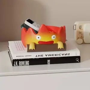 Creative Cartoon Flame Key Holder - Cute Home Decor for Entrance Hall & Living Room, Funny Key Storage Display Piece, Ideal Gift for Housewarming
