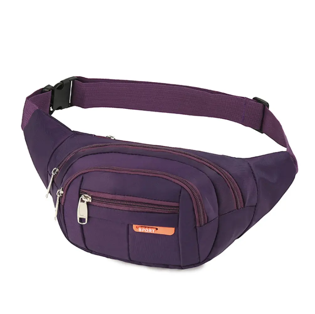 PacificPlex Womens Unisex Nylon Canvas Fanny Pack Waist Money Belt Travel Bag fanny packs & belt bags black odourless