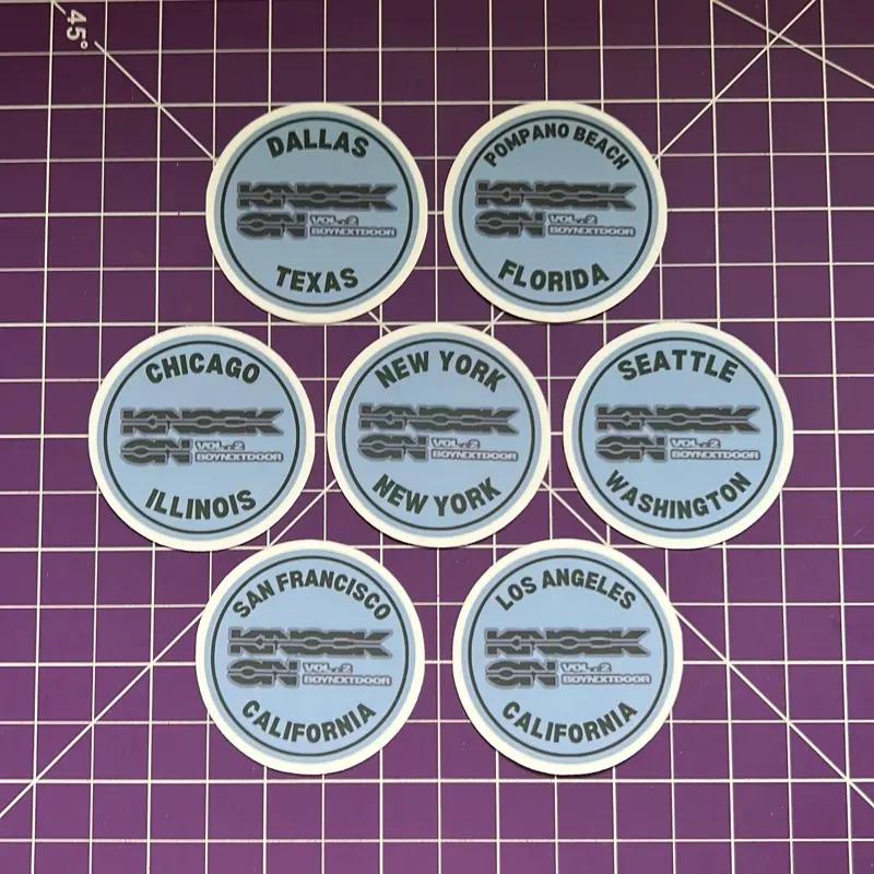 Knock On City Sticker Packs - Pack of 10, 2 Inch, Matte