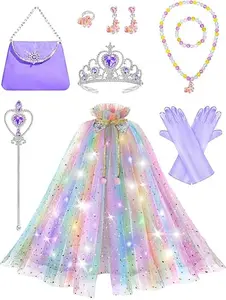 Mother Day Gift  Light Up Princess Dress Up for Girls 3 4 5 6, Toddlers Dress Up Clothes, Princess Toy for Kids Birthday Gift