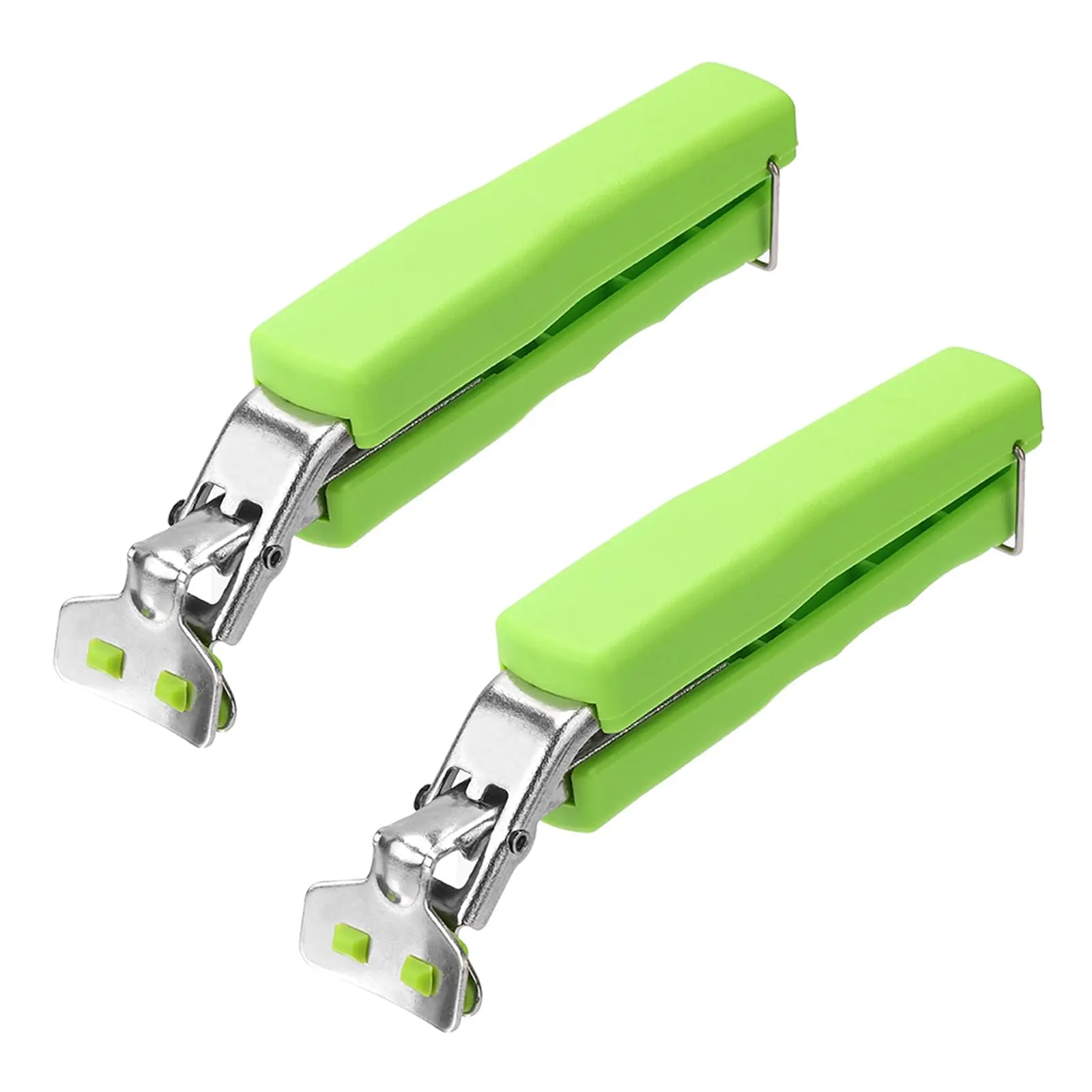 2 Pack Green Hot Plate Gripper Clips Holder Tongs For Moving Hot Plate Bowls Pizza Pan Air Fryer Microwave Oven with Food Out