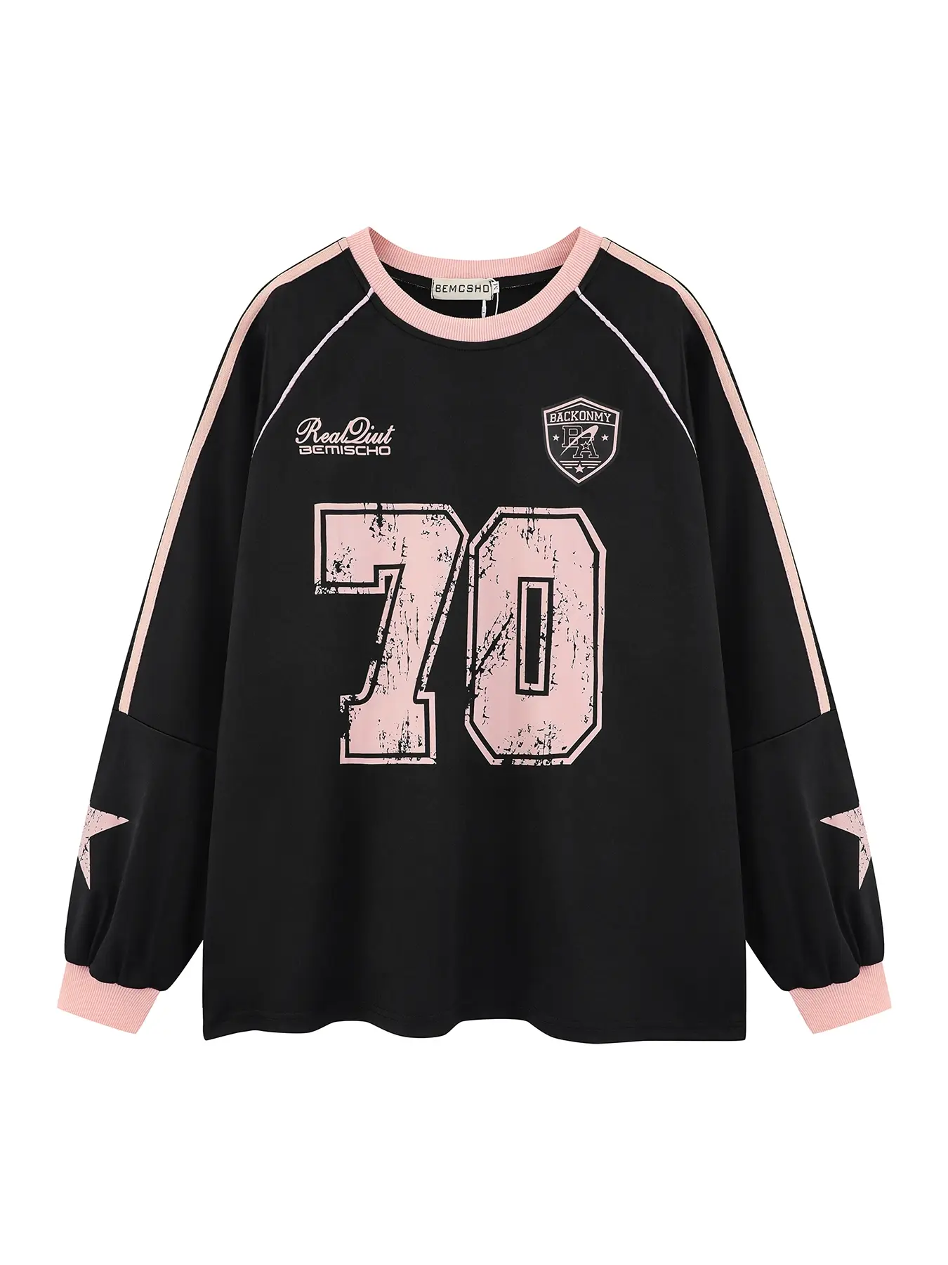 Men's American Vintage Colorblock Patchwork Letter Print Sweatshirt, Trendy Fashion Casual Sports Long Sleeve Top, Stylish Men's Clothing