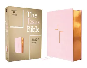 The Jesus Bible, ESV Edition, Leathersoft over Board, Pink: Sixty-Six Books. One Story. All About One Name. Imitation Leather – February 11, 2025