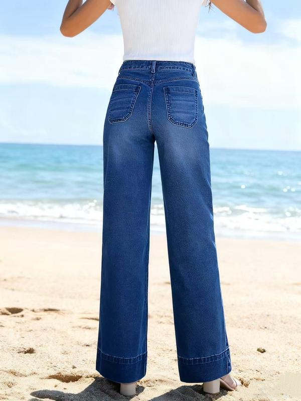 Women's Wide Leg Jeans High Waist Baggy Jean Loose Boyfriend Jeans Denim Pants Wide Leg High Waisted Boyfriend Jeans