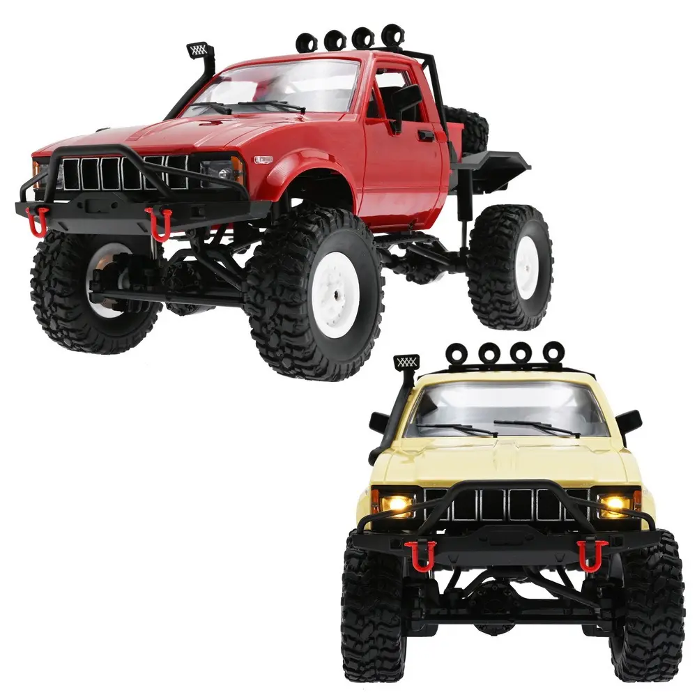 1/16 Scale RC Controlled Crawler Semi Truck, 4-Wheel Drive Off-Road All-Terrain RTR Toy Vehicle, Full Proportional Control RC Model Car for Boys