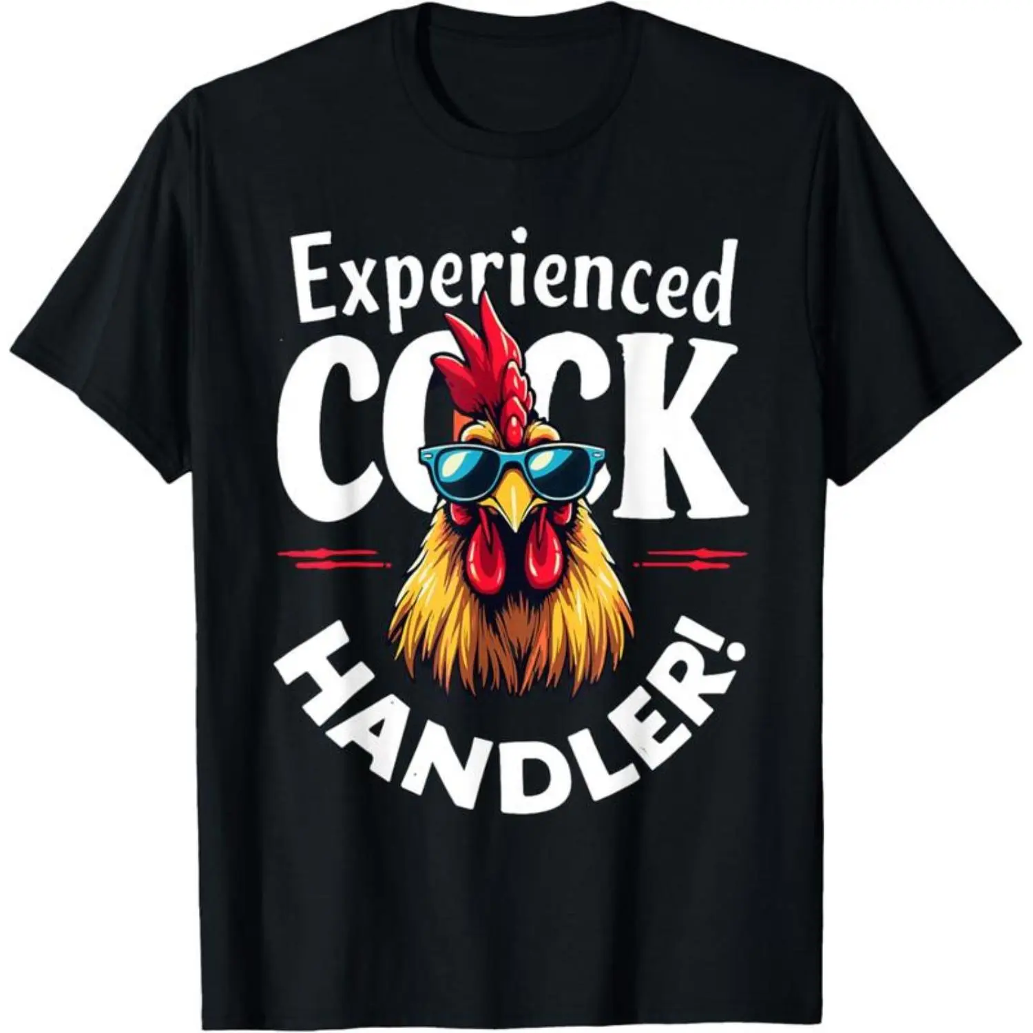 100% Cotton Unisex Experienced Cock Handler Raunchy Women's Funny Adult Humor T-Shirt Casual Graphic Printed Vintage Tshirt