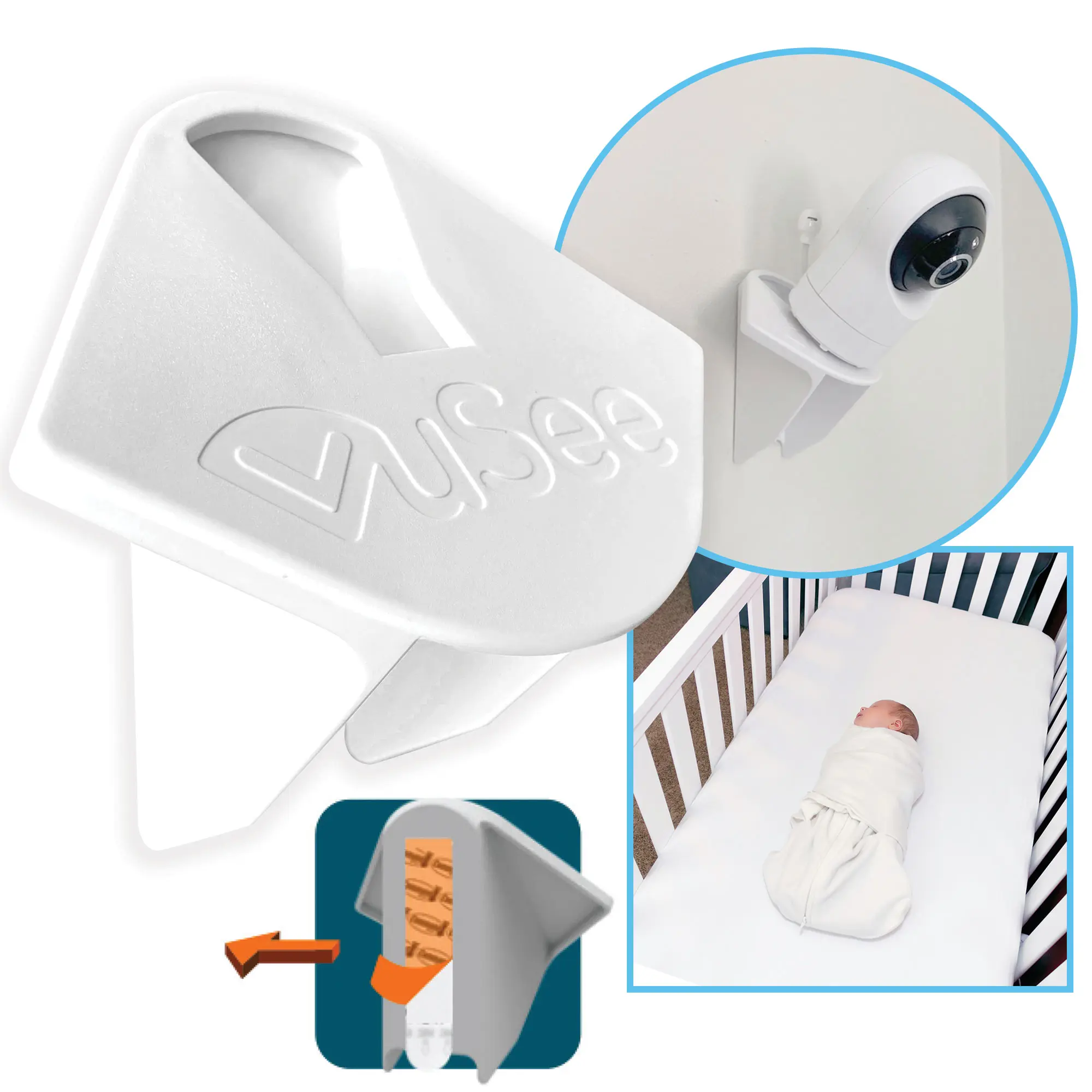 VuSee Anywhere - Universal Baby Monitor Shelf