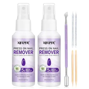 Salon New Nail Polish Remover for Crystal Extensions, Gel Nails, and Press-Ons, Perfect for Manicure Enthusiasts, Gentle, Vitamin