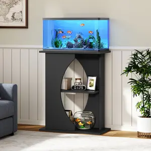 MAHANCRIS 10-20 Gallon Fish Tank Stand, 3-Tier Aquarium Stand, Fish Tank Stand with Storage Shelf, Turtle Reptile Terrarium Tank Stand, for living room, office， #SummerVibes  #petlovers