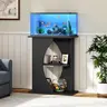 MAHANCRIS 10-20 Gal 3-Tier Aquarium Stand with Storage Shelf, 23.6"l x 11.8"w x 29.9"h, 88 lb Indoor Enclosure Aquarium Stand for Fish/Turtle Reptile Terrariums, Bedroom/Study, Living Room