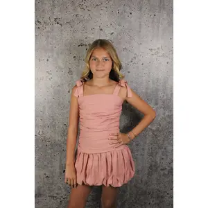 IS Pink Gathered Bubble Skirt