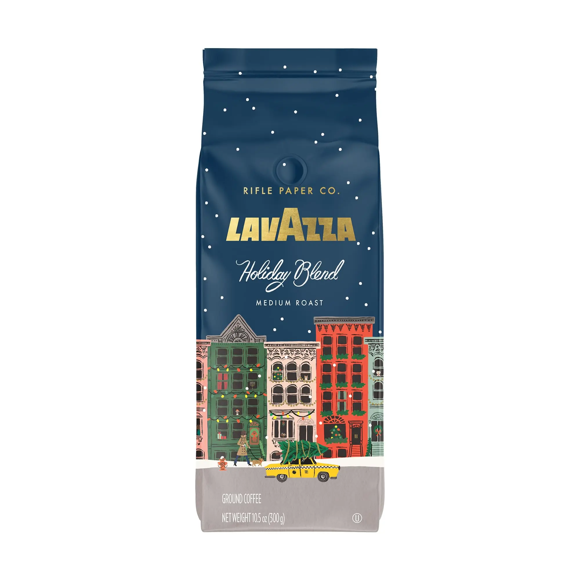 Lavazza + Rifle Paper Co. Holiday Blend Ground Coffee Medium Roast 10.5 oz. (Pack of 1)