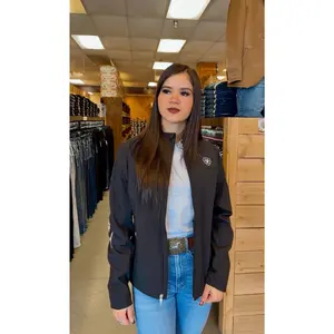 Women's Ariat Black Classic Team Softshell Water Resistant Jacket