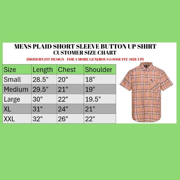 Men's 4 Pack Black Horse Casual Plaid Woven Stretch Short Sleeve Button Up Dress Shirts Sizes S-2XL