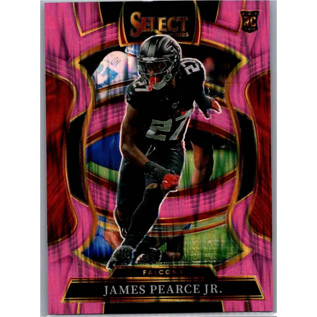 2025 Panini Select #48 James Pearce Jr. Pink Prizm Shock