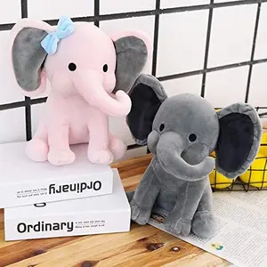 Elephant Plush Decorative Figurine, Cute Animal Stuffed Toy, Soft Skin Pillow, Ideal for Living Room Decoration, Perfect Gift for Holidays