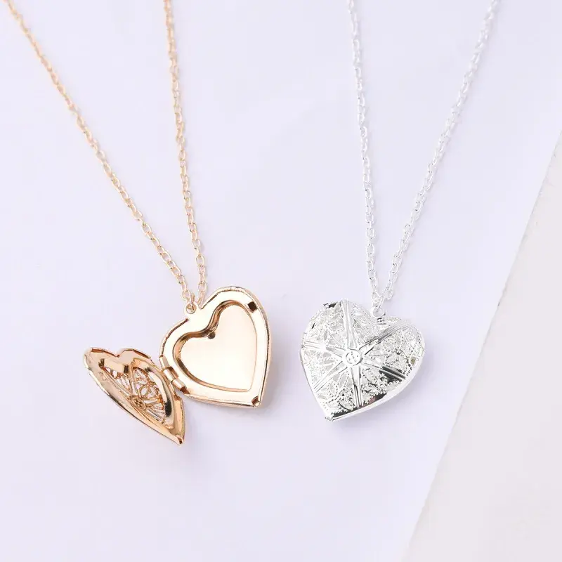 Heart Locket Pendant Necklace perfect jewelry gift everyday