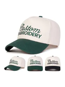 Unisex Custom Five-Sided Baseball Embroidered Graphic Hat, Adjustable Sun Protection Casual Hat for Spring & Fall, Outdoor Travel Beach Vacation