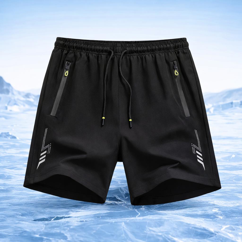 3-pack men’s casual breathable shorts; men’s summer shorts; men’s lightning print quick-dry shorts; quick-dry elastic athletic shorts set—perfect for summer wear, home wear, and various sports.