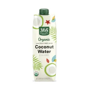 365 by Whole Foods Market, Organic Coconut Water, 100% Pulp-Free Juice, 33.8 Fl Oz