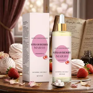 Long-Lasting Strawberry & Vanilla Perfume Oil - Freshly Exudes Charm for Women - 120ml Strawberry Cotton Candy Fragrance Treatment