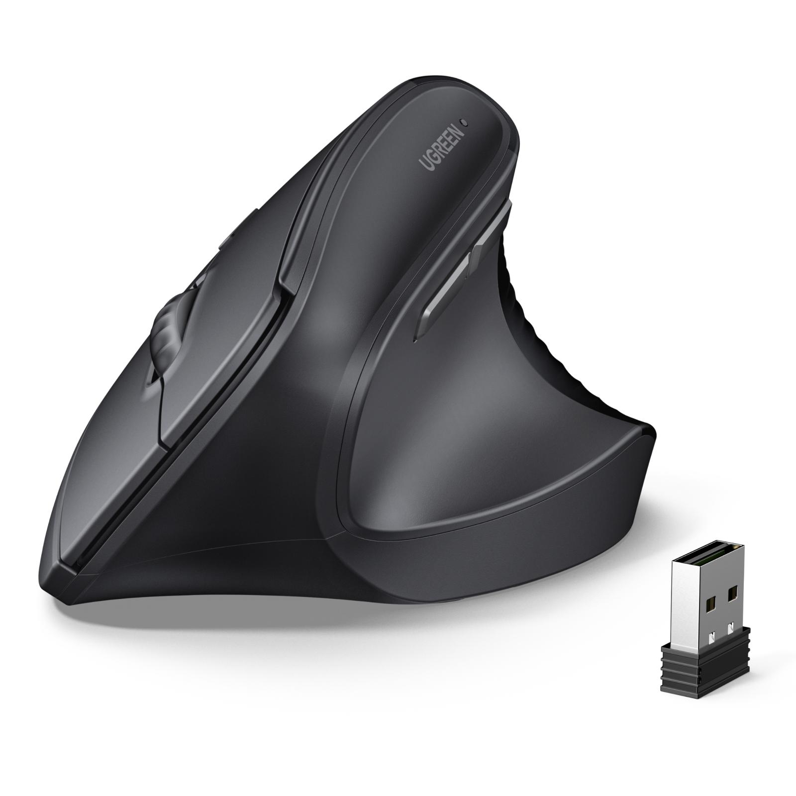 UGREEN Vertical Mouse Bluetooth 5.0 & 2.4G Wireless Ergonomic Mouse with 5 Buttons, 4000 DPI, Balck & Pink Ergonomic Mouse Compatible with PC/Laptop，Only 2.4G Model(Bluetooth not supported),TikTokShopBlackFriday ,Tiktokshopstockup