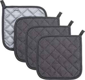 4 Pack Pot Holders for Kitchen Clearance, Hot Pads for Kitchen, Countertops, Oven Pot Holders Bulk, Potholders Sets for Kitchens Heat Resistant
