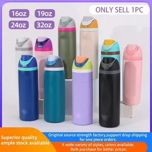 32OZ Insulated Stainless Steel Water Bottle, Double-Walled Kettle with Straw, Perfect Choice for Sports and Travel, Vacuum Insulated Tumbler