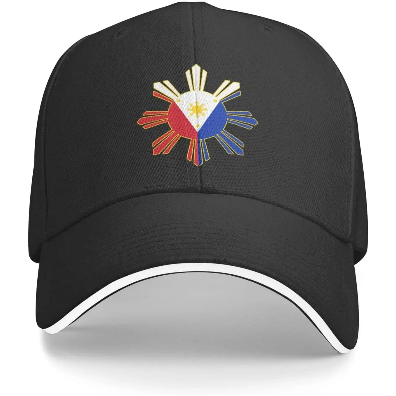 Filipino Flag Trucker Baseball Cap, Unisex Adjustable Protective Cap with a Wide Brim for Everyday Outdoor Sun Protection, Patriotic Trucker Cap