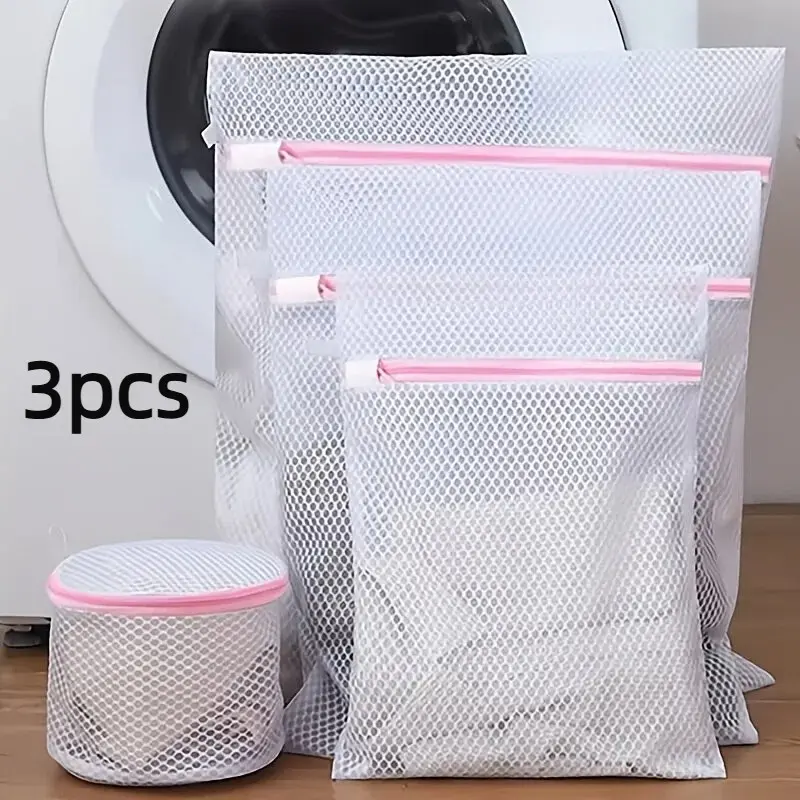 Durable mesh laundry bag 3-piece set | Zippered | Laundry Net | Suitable for fine clothing, underwear, and clothes, designed specifically for washing machines | Garment Bag For Washing Machine