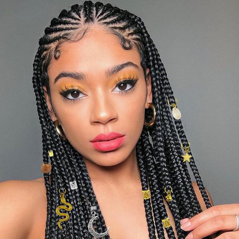 241 PCS Hair Jewelry for Braids, Locs Metal Gold and Silver Clips Shells Imitation Wood Beads, Adjustable Cuffs Braiding Hair Rings Decoration, Dreadlock Beads for Girls Decorative 241 PCS Hair Jewelry for Braids, Locs Metal Gold and Silver Clips Shells Imitation Wood Beads, Adjustable Cuffs Braiding Hair Rings Decoration, Dreadlock Beads for Girls Decorative