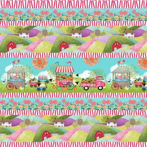 8210-18 COUNTRY FAIR Red Stripe by Nancy Archer for Studio E Fabric