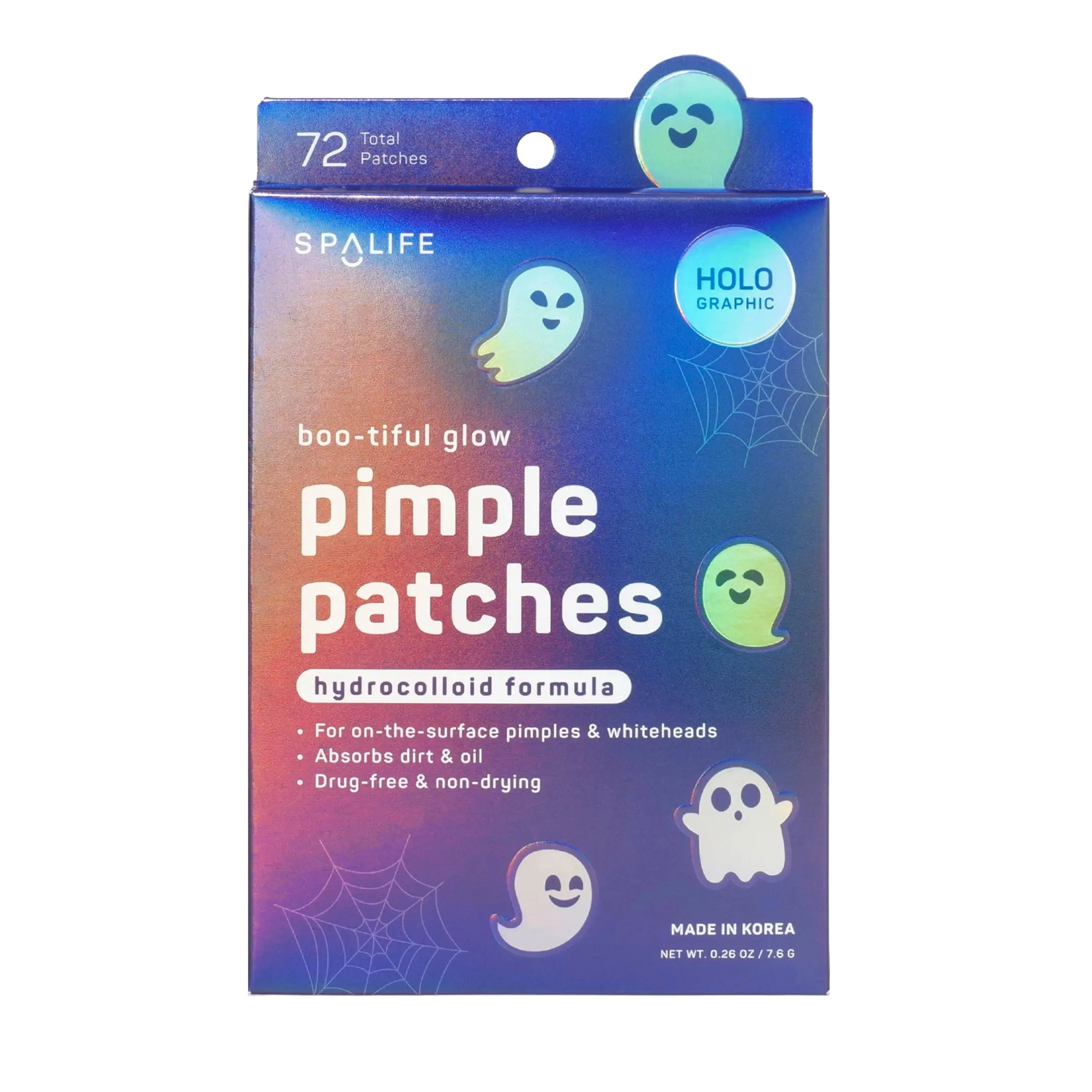 Boo-tiful Glow Acne Blemish Patches, Facial Skin Repair Treatment, Ideal Gift for Acne-Prone Skin, Hydrocolloid Acne Patch