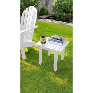 White Adirondack Side Table