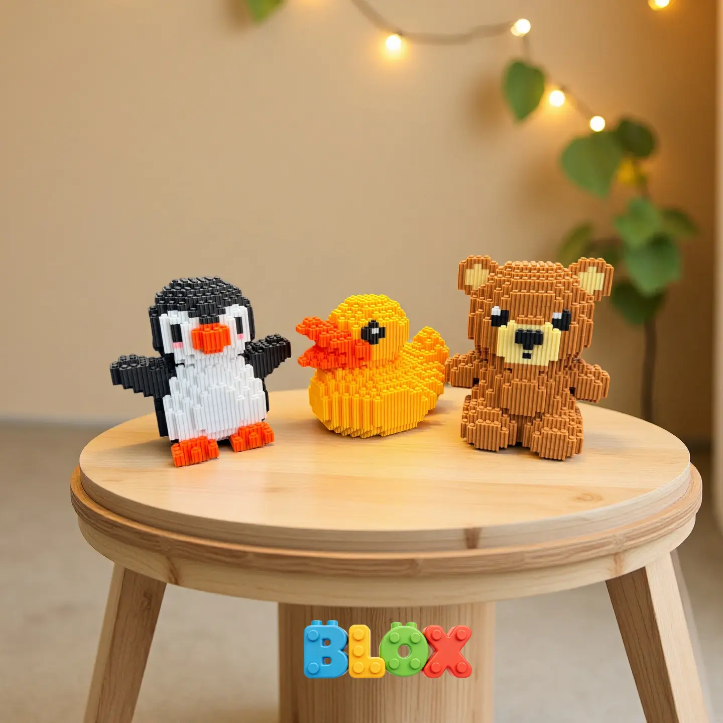 Micro Building Blocks Set (ABS Plastic, Unisex, Ages 12+) - Scene Decor, Holiday Gift