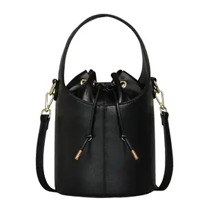 RIVERICH Women's Dallas Bucket Bag Drawstring Bucket Bag Crossbody Purse Faux Leather Hobo Handbag with Adjustable Strap for Everyday Essentials SpringStatements