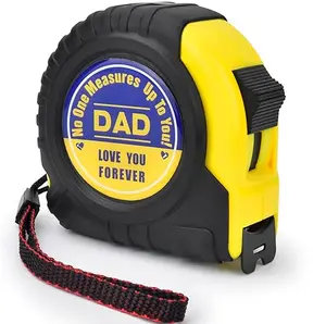 Fathers Day Dad Gifts for Dad - Tape Measure 25 ft Gifts for Husband Birthday from Daughter Son Kids Wife Christmas Stocking Stuffers for Dad Engraved Retractable Digital Measurement Tape