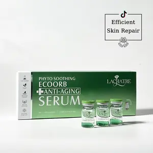 [LACHATRE Official Shop] Phyto Soothing Green EcoOrb Anti-Aging Serum Vegan Single-Use Essence with Hydrolyzed Collagen for Elastic Tightening & Silky Skin Comfort Skincare face serum new Calming Daily Balancing  Anti-Aging Bundle