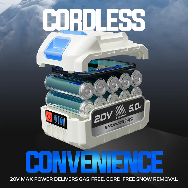 X20 cordless snow shovel product feature