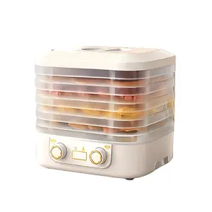 5-Tray Food Dehydrator Machine, Electric  Temperature & Time Control, Transparent Trays for Jerky, Fruits, Vegetables, Herbs, Dog Treats, Snacks, Compact Countertop Food Preserver for Home K Easy to Clean biltongwarming immersion blender