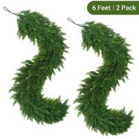 2Pcs  (Gradient color) Artificial Cedar Garlands
